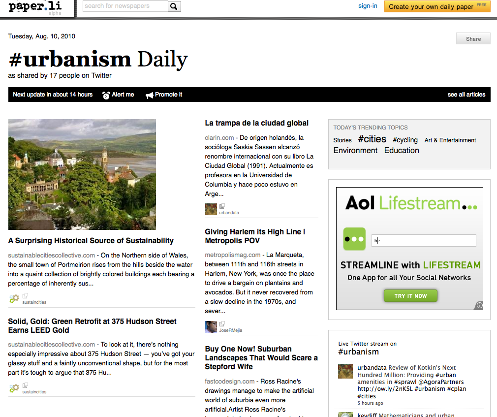 want to invent an urbanist newspaper?